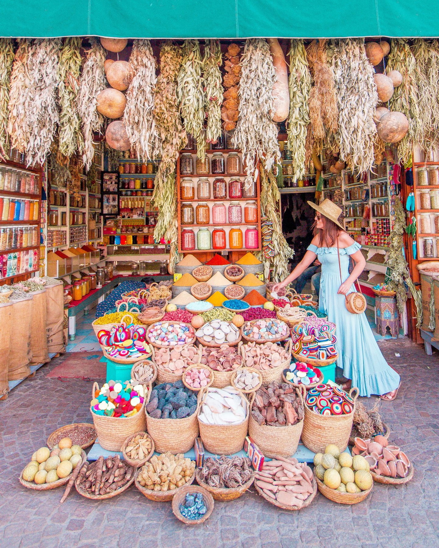 Marrakech spices market